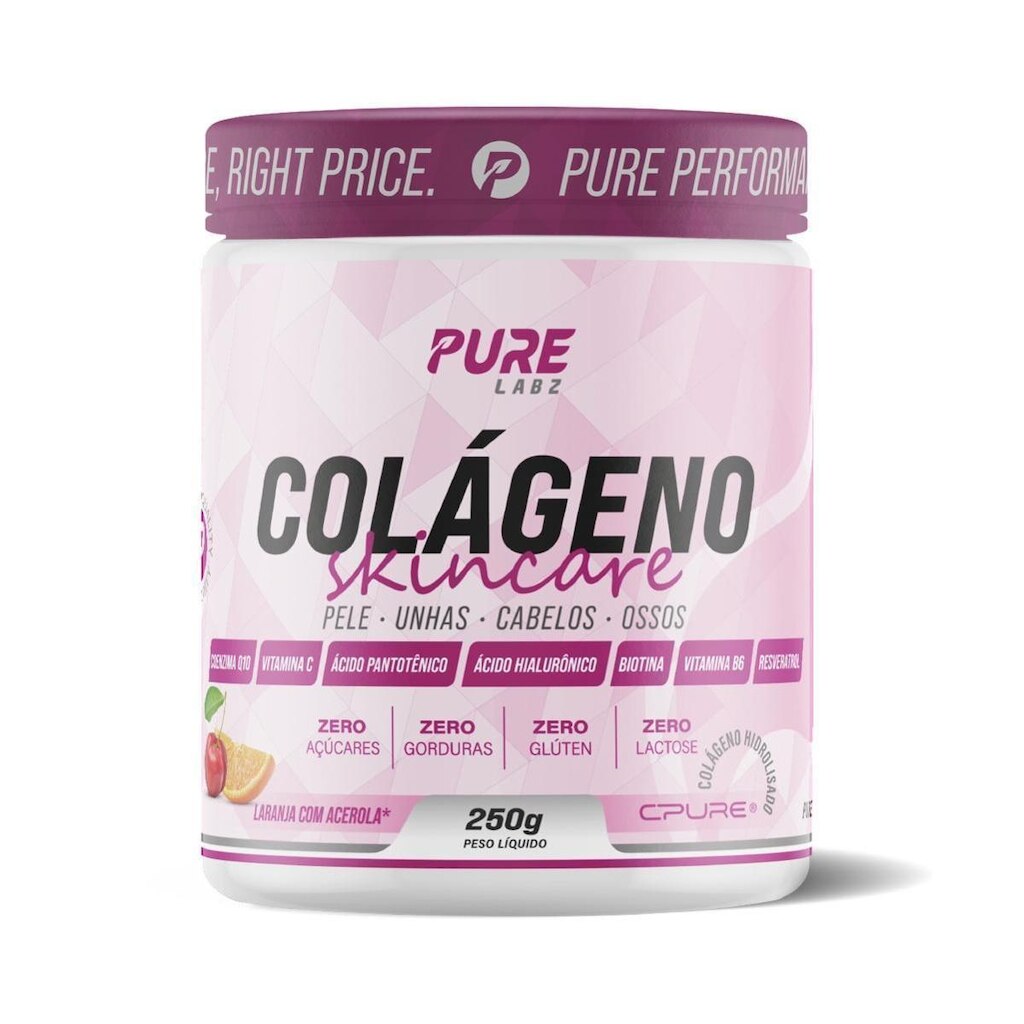Colágeno com Ácido Hialurônico 250g Pure Athletic