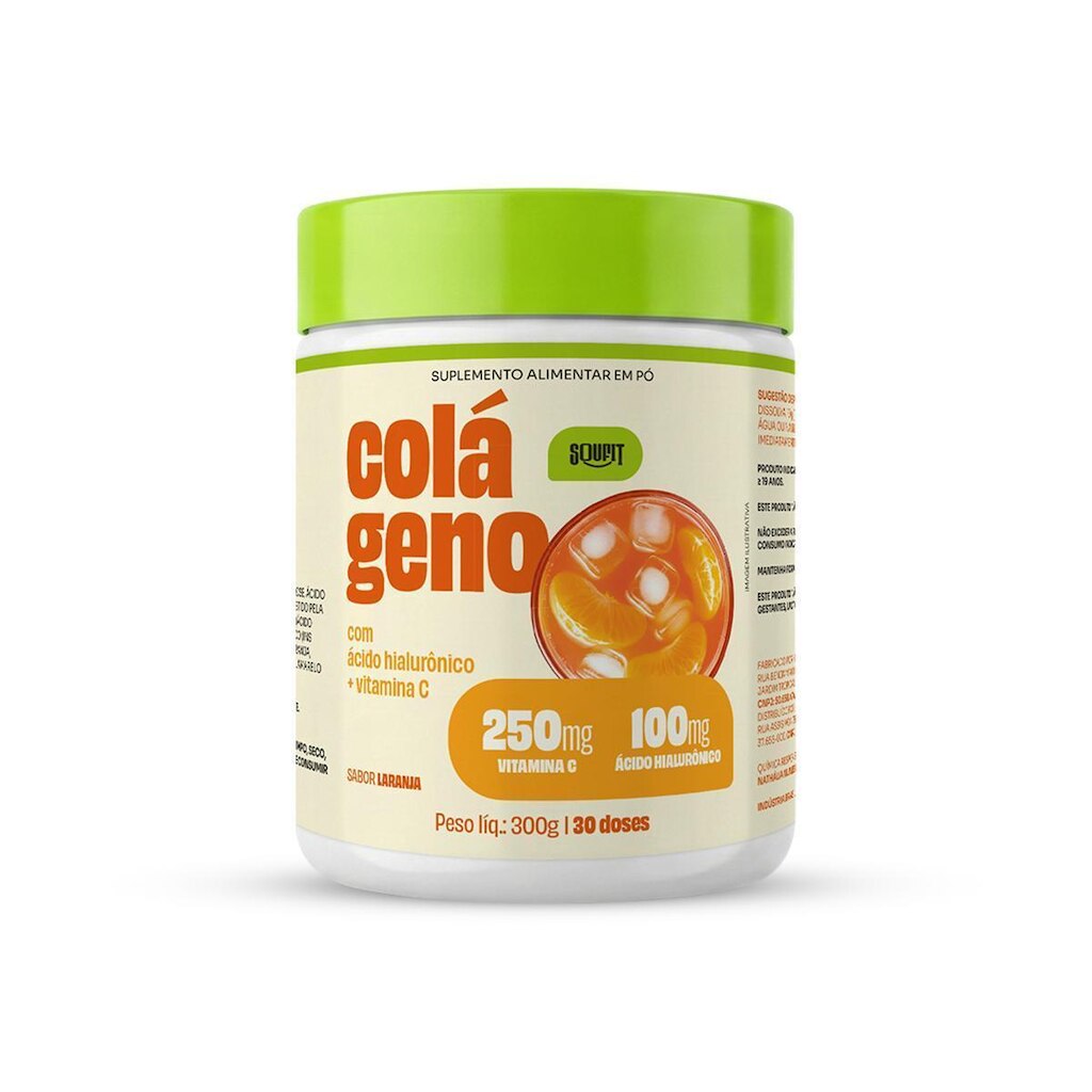 Colágeno em Pó com 100mg Ácido Hialurônico e 250mg Vitamina C Soufit