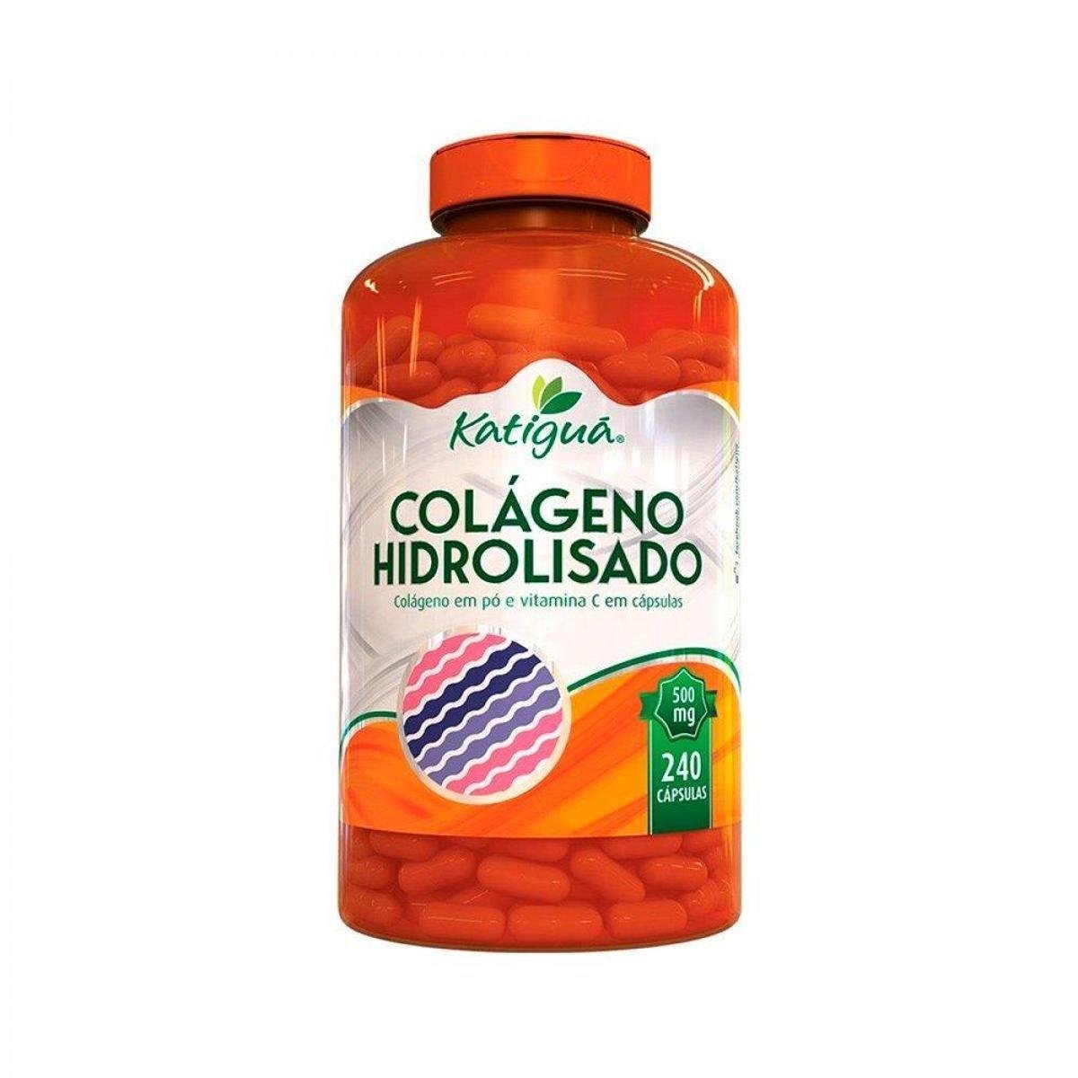 Colágeno Hidrolisado com Vitamina C - 240 Cápsulas - Katigua - Sem Sabor |  Netshoes