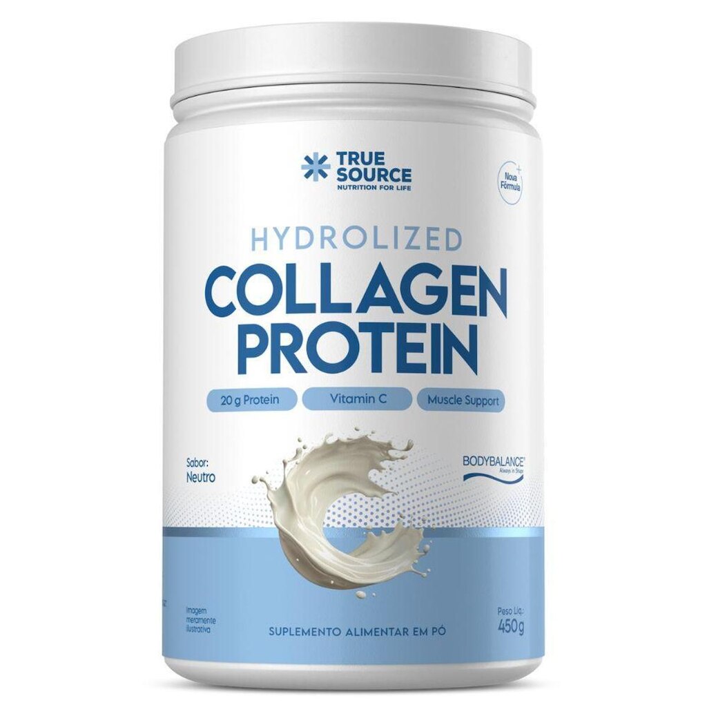 Colageno Hidrolisado Vitamina C Neutro 450g - True Source
