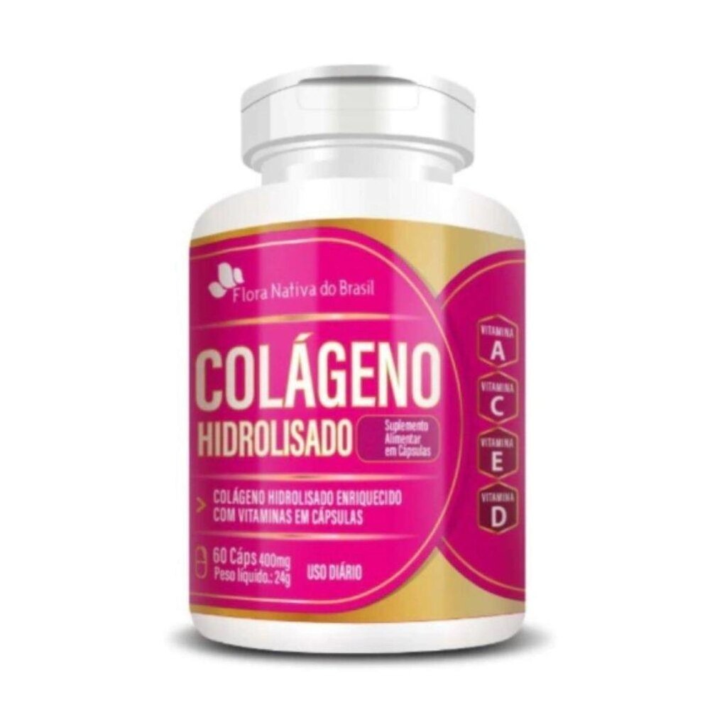 Colágeno Hidrolisado + vitaminas 400mg Flora Nativa