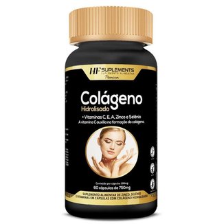 COLAGENO HIDROLISADO + VITAMINAS 60CAPS 750MG HF SUPLEMENTS