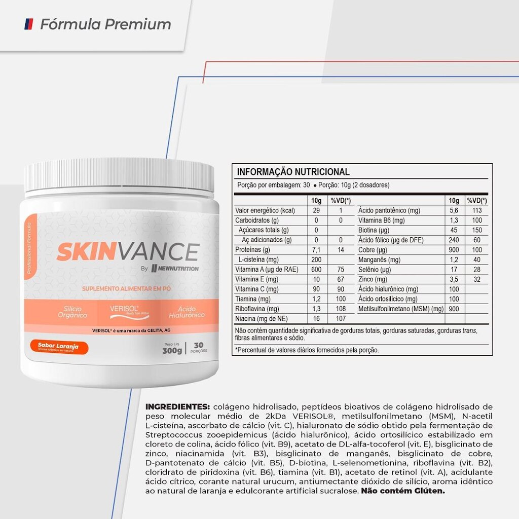 Colágeno Skinvance 300g Laranja