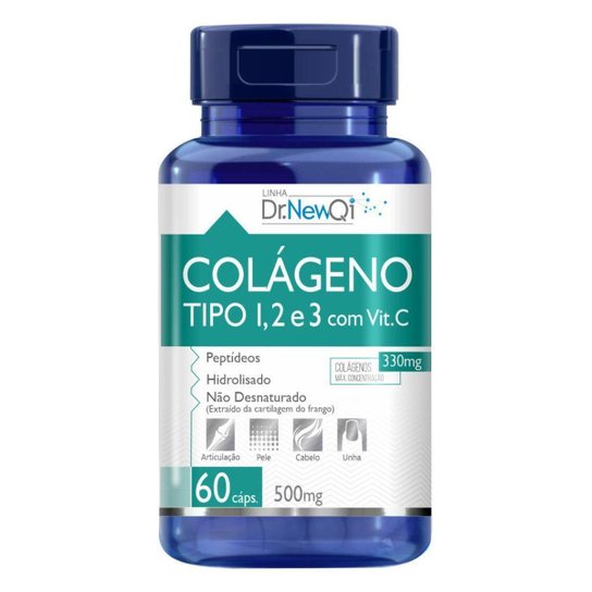 Colágeno Tipo 1 2 E 3 com Vit C 60 Cápsulas Dr Lair Upnutri -
