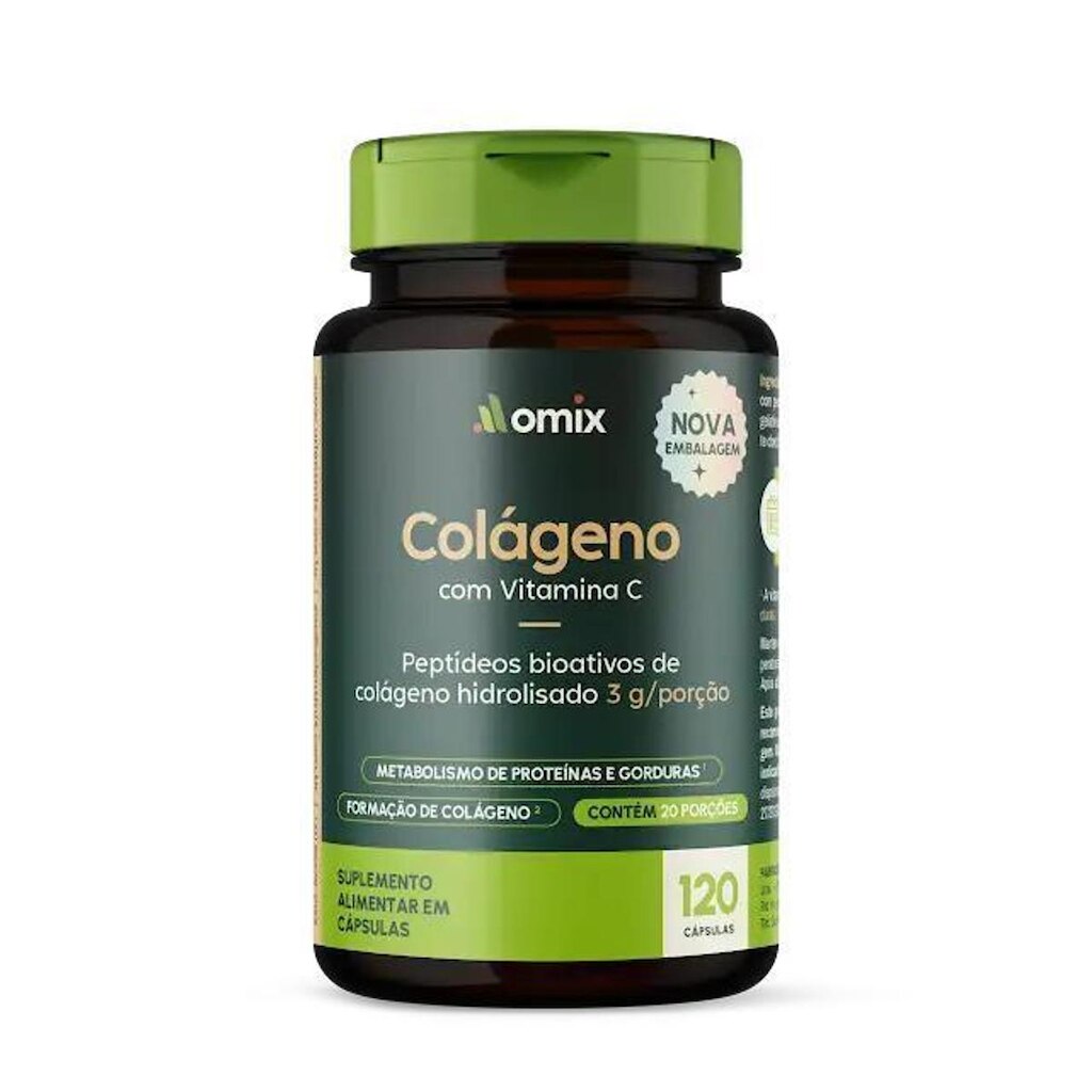 Colageno + Vit. C - 120 Cápsulas - Omix