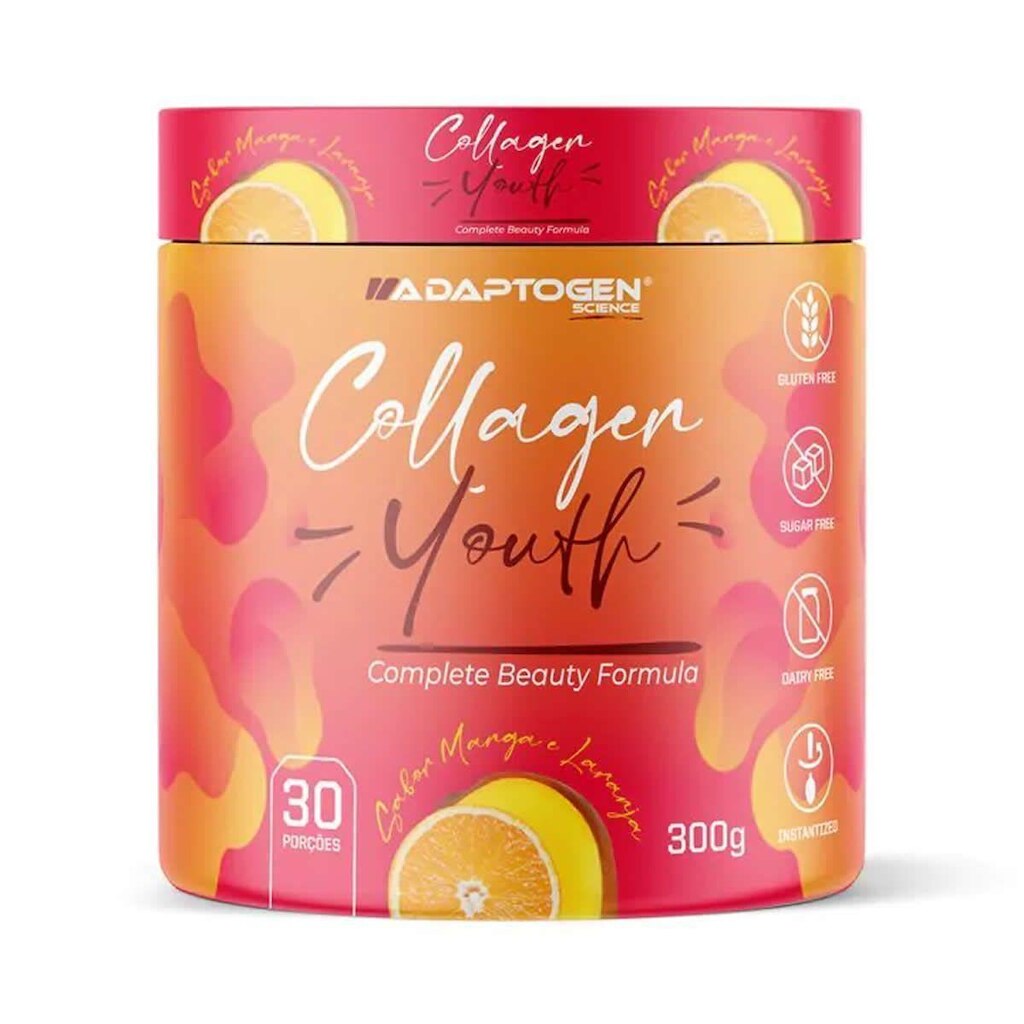 Colágeno Youth - 300g Manga com Laranja - Adaptogen