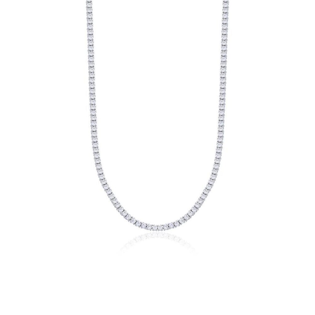 Colar Riviera 4 Garras Zircônias Brancas 3mm com 42CM