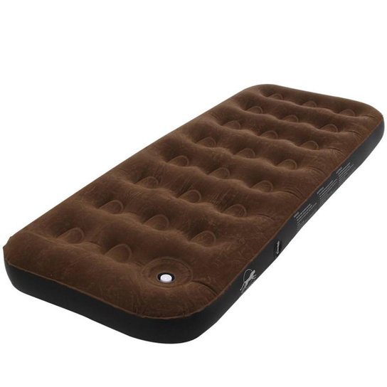 Colchão Inflável Guepardo Frontera Até 100Kg Pvc Aveludado 188CmX74Cm - Marrom Menor preço em Colchão Inflável Guepardo Frontera Até 100Kg Pvc Aveludado 188CmX74Cm - Marrom