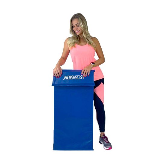 Colchonete Academia / Escola/ginastica 115 X 47 X 40 Cm D80 - Azul Menor preço em Colchonete Academia / Escola/ginastica 115 X 47 X 40 Cm D80 - Azul