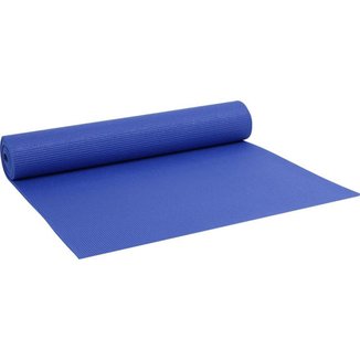 Colchonete Tapete Yoga Pvc Ginástica Pilates 5mm - Azul