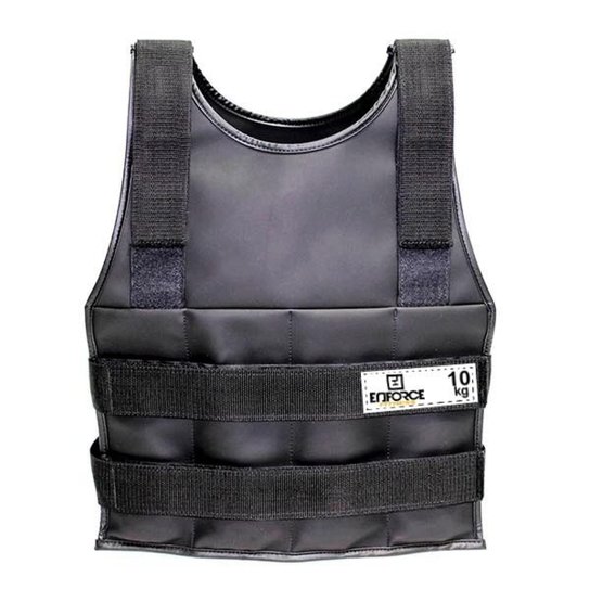 Colete Ajustável com Peso 10 Kg - Enforce Fitness - Preto Menor preço em Colete Ajustável com Peso 10 Kg - Enforce Fitness - Preto