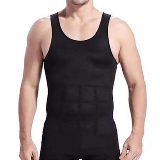 Colete Camiseta Regata Redutor de Medidas Masculino - Preto Menor preço em Colete Camiseta Regata Redutor de Medidas Masculino - Preto