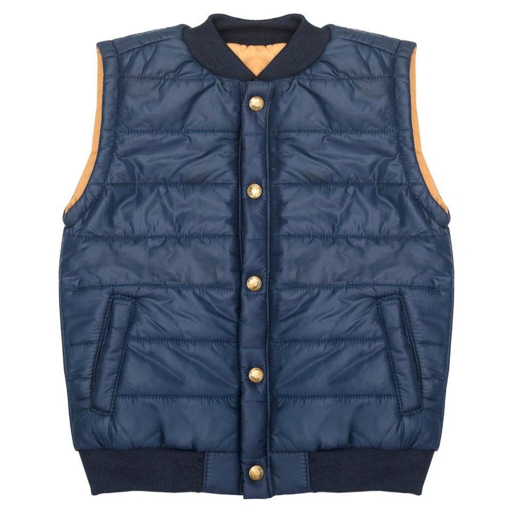 Colete Infantil Look Jeans Puff Marinho - 02 - AZUL