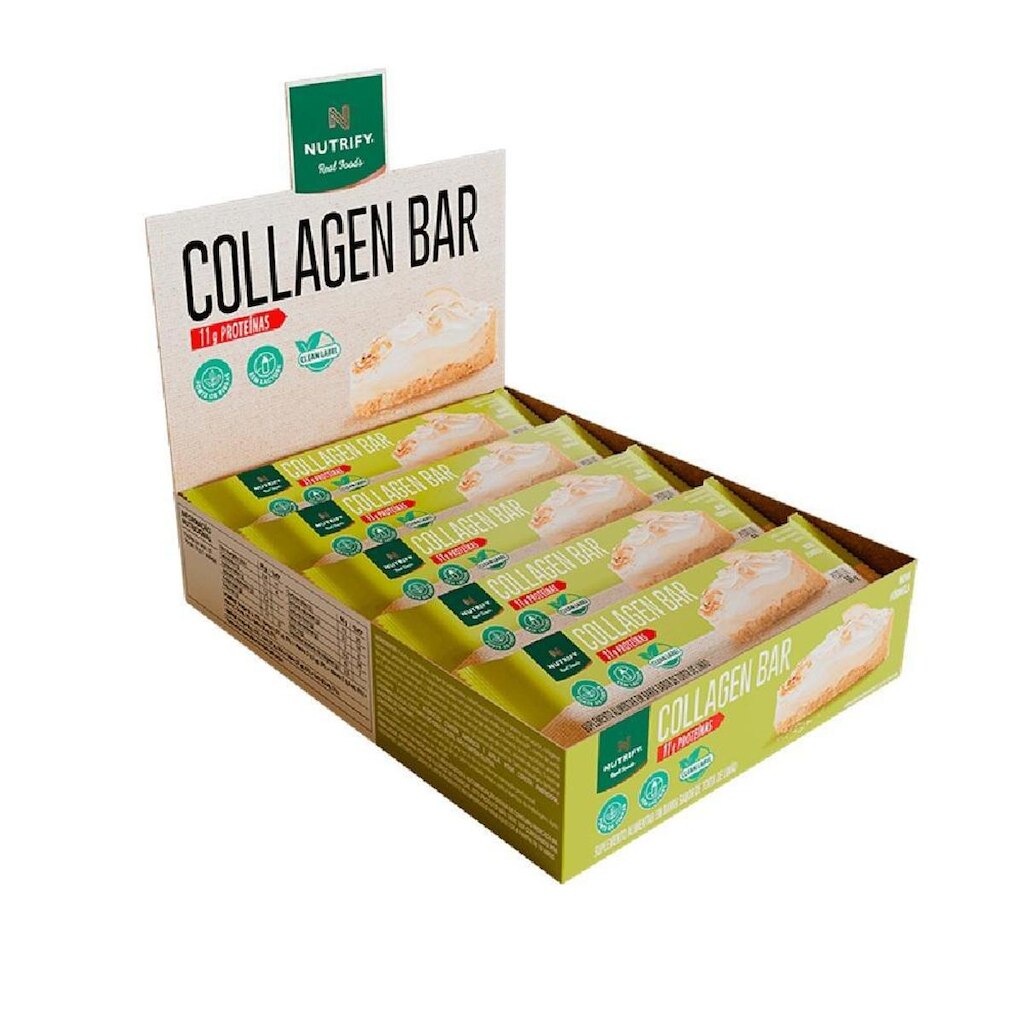 Collagen Bar Torta de Limão - Nutrify 10 un.