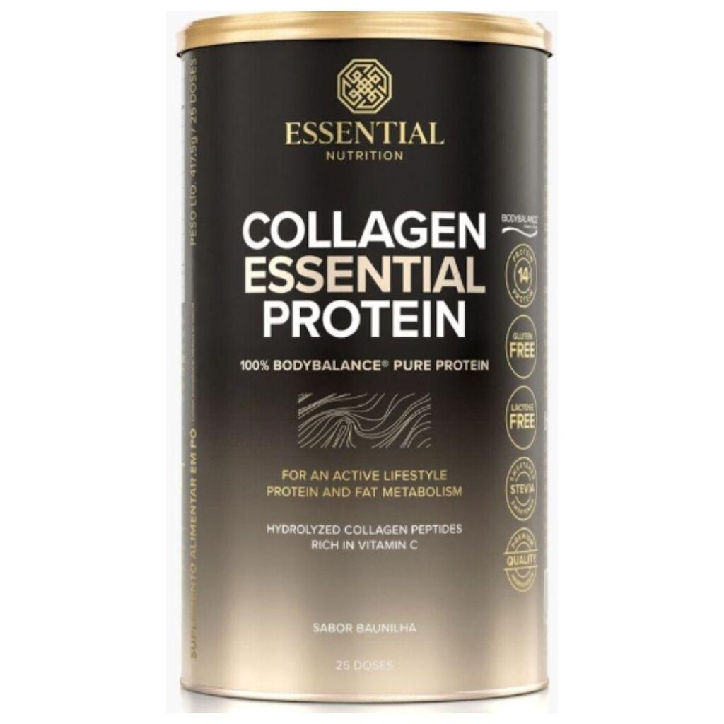 Collagen Essential Protein - Baunilha - 417,5g - Essential Nutrition