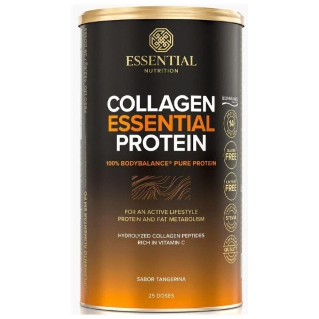 Collagen Essential Protein - Tangerina - 432g - Essential Nutrition
