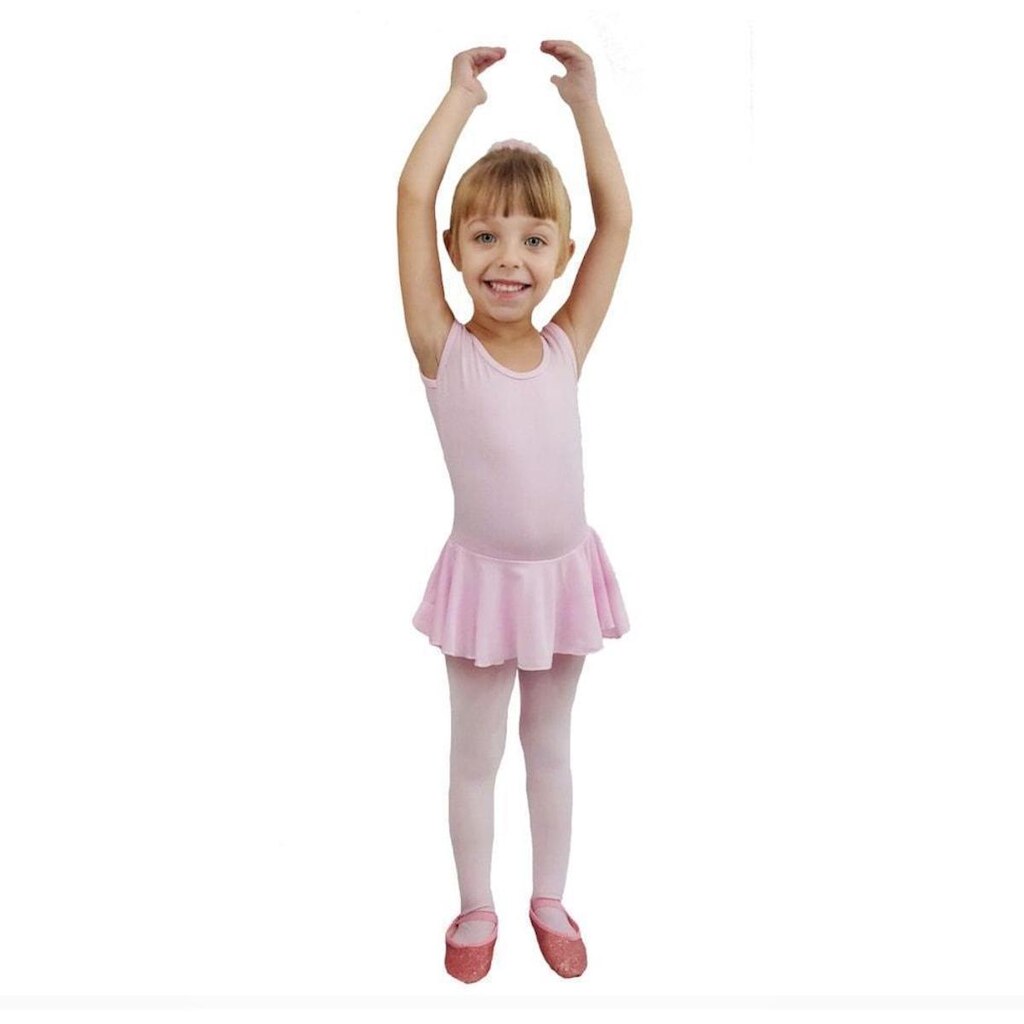 Collant Ballet Com Saia Ritmus Regata Aurora Infa