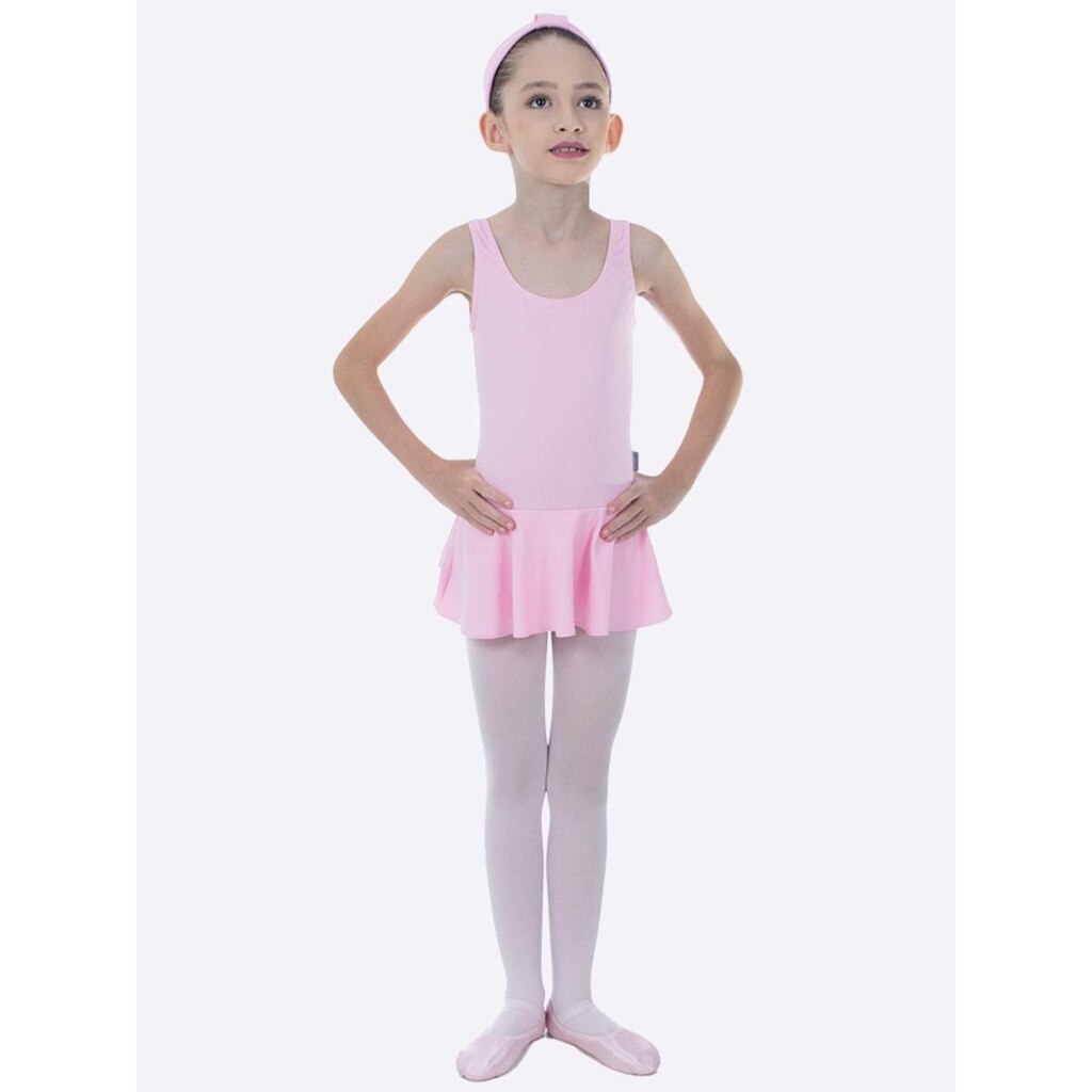 Collant Regata Infantil com Saia Só Dança