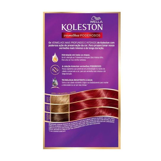 Coloração Creme Wella – Koleston Tons Vermelhos Amora - Incolor