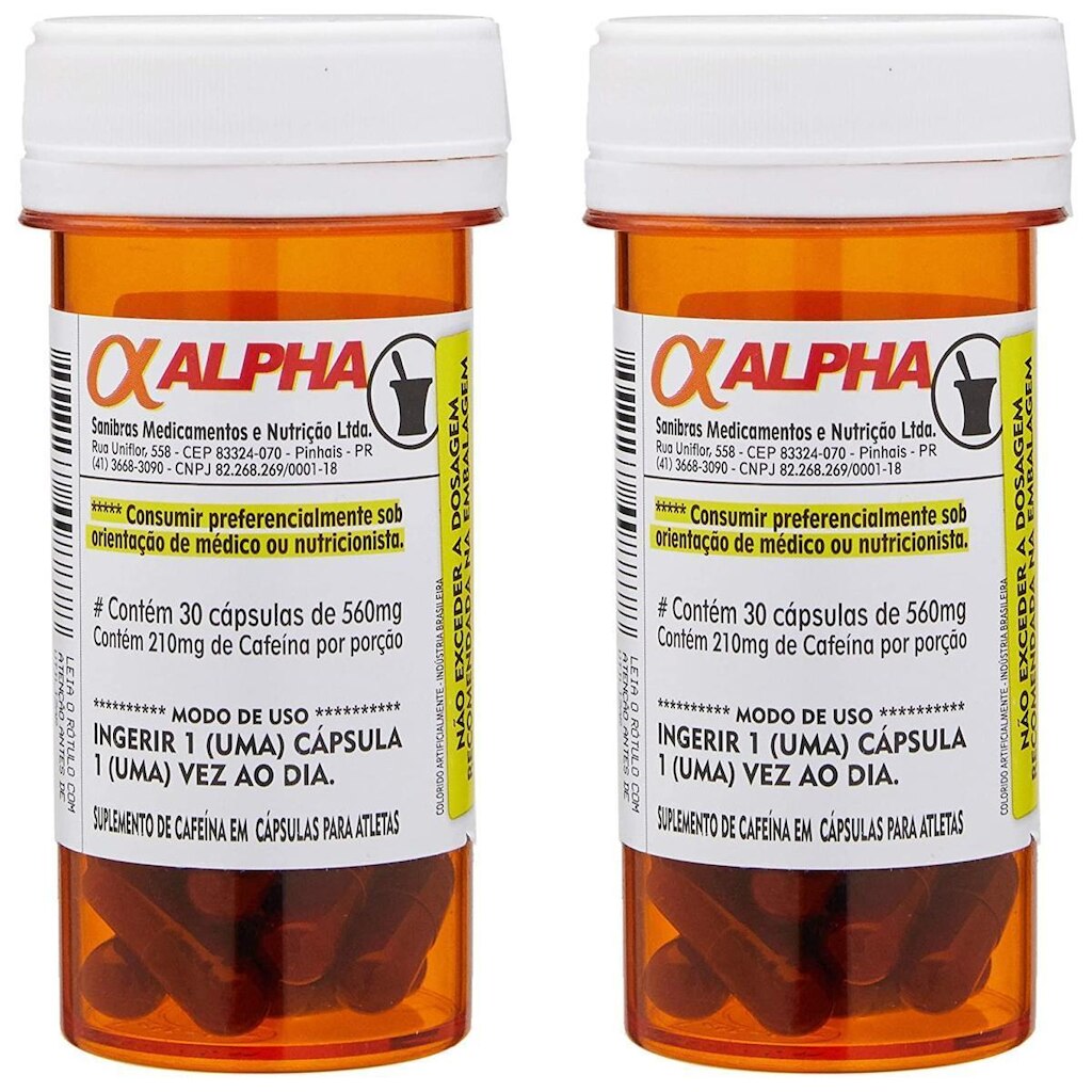 COMBO 2 ALPHA AXCELL CAFEÍNA 210MG 30 CÁPS POWER SUPPLEMENTS