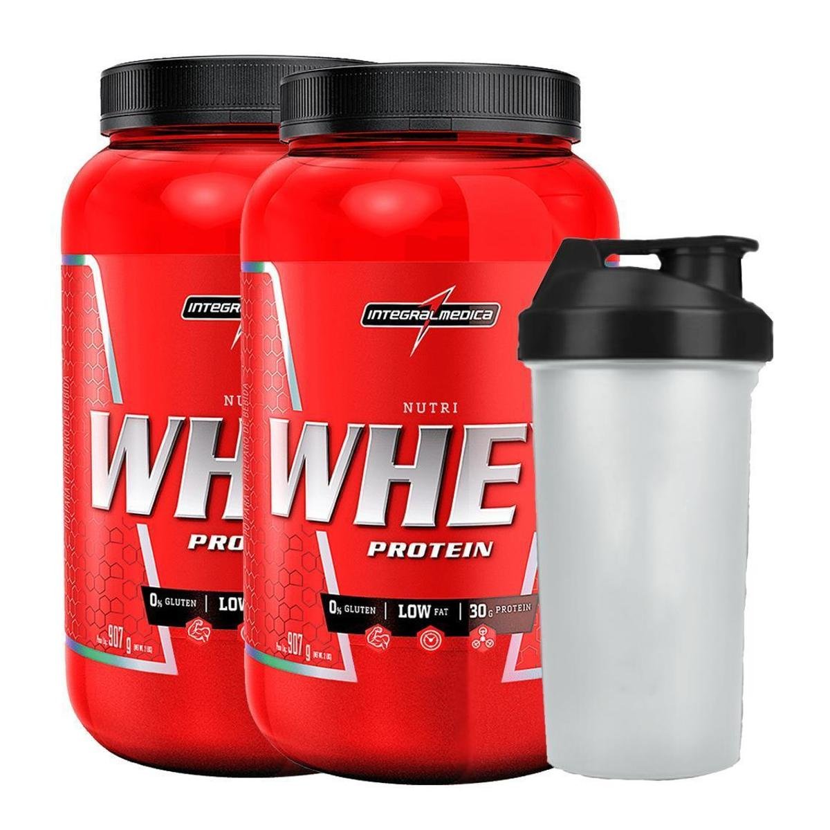 Combo 2 Nutri Whey Isolado Concentrado Protein + Coqueteleira - Integralmedica Menor preço em Combo 2 Nutri Whey Isolado Concentrado Protein + Coqueteleira - Integralmedica