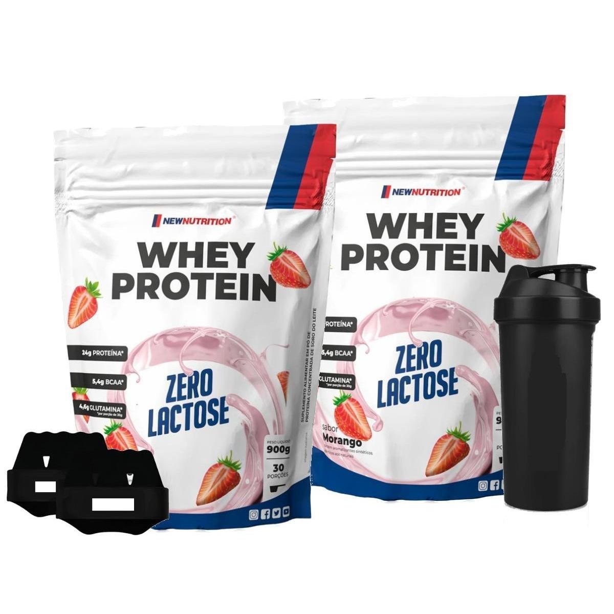 Combo 2x Whey Protein Zero Lactose 900g NewNutrition Menor preço em Combo 2x Whey Protein Zero Lactose 900g NewNutrition