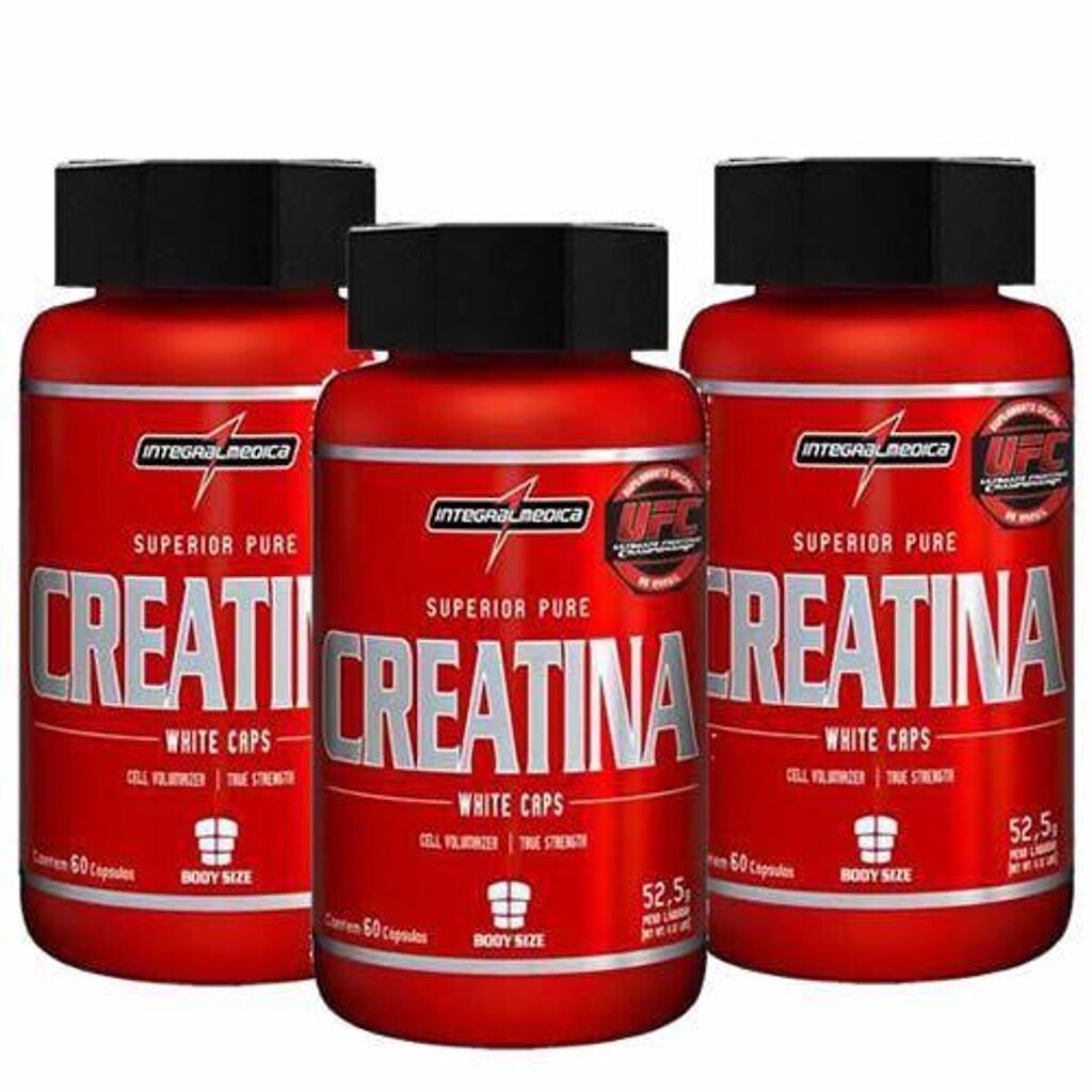 Combo 3 - Creatina 120 Cápsulas - Integralmédica