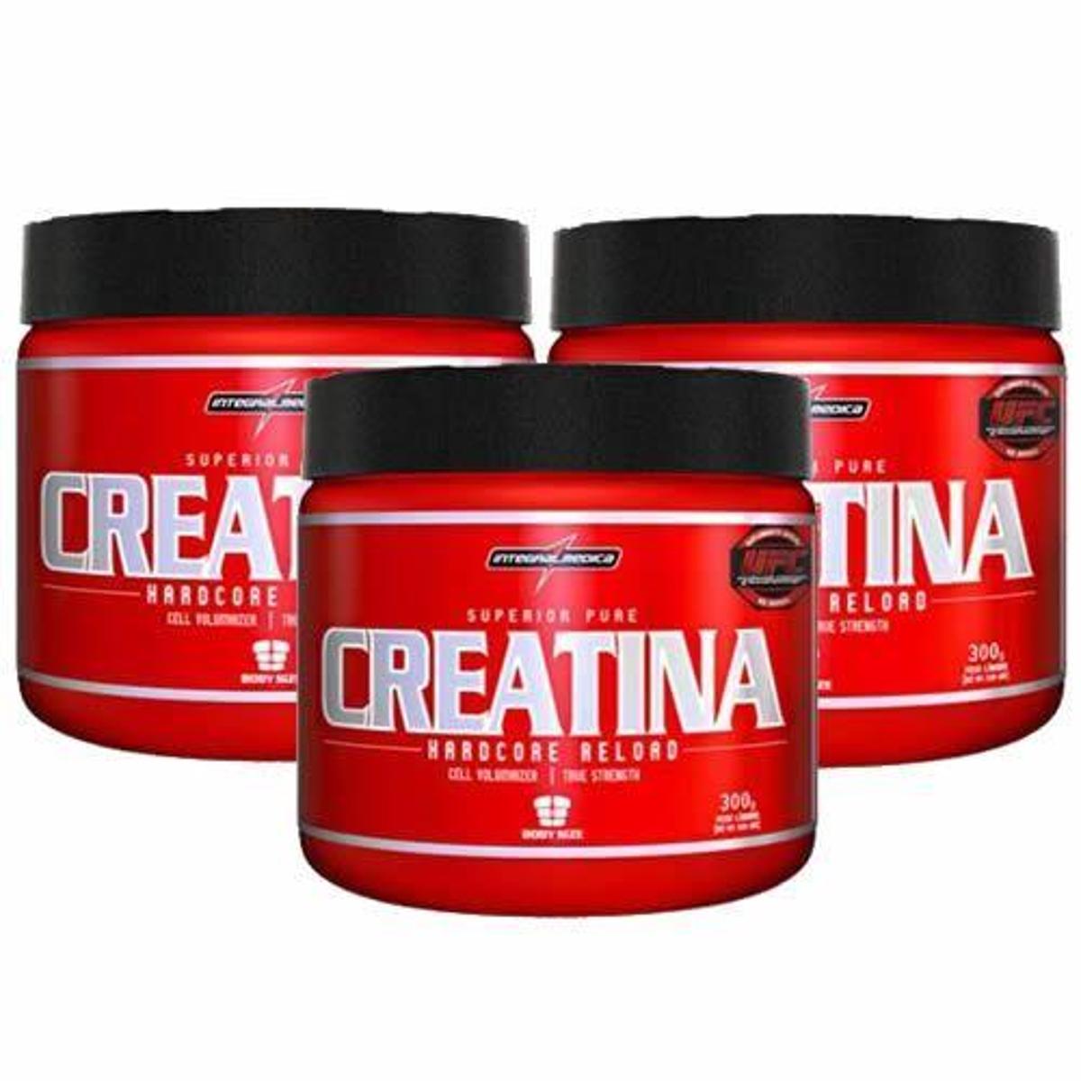 Combo 3 - Creatina Hardcore Reload 300g - Integralmédica Menor preço em Combo 3 - Creatina Hardcore Reload 300g - Integralmédica