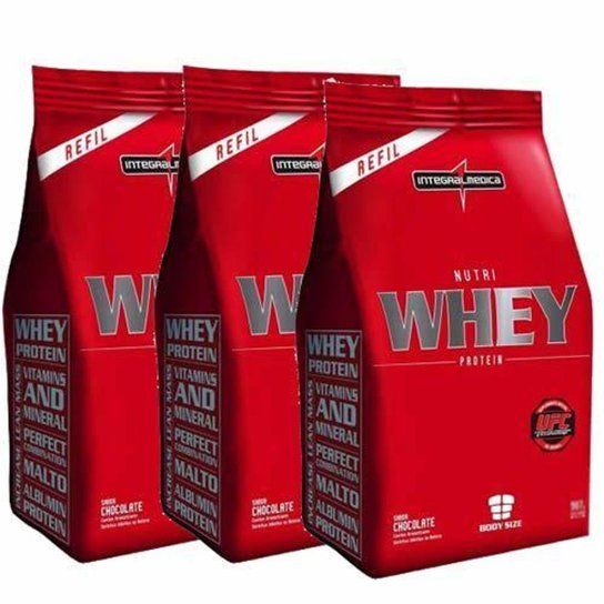 Combo 3 - Nutri Whey Protein - 1800g Refil - Integralmédica Menor preço em Combo 3 - Nutri Whey Protein - 1800g Refil - Integralmédica