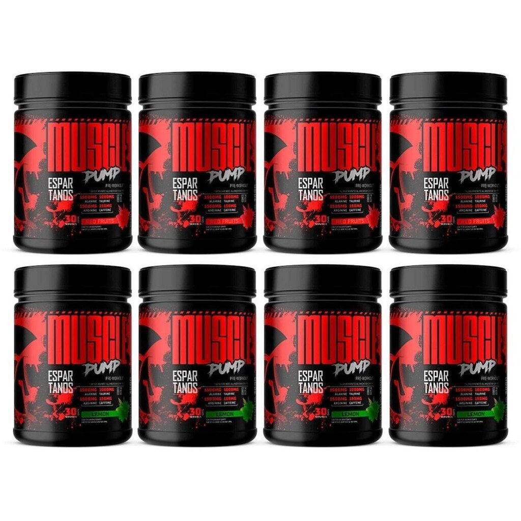 Combo 8x Pré Treino Muscle Pump - Espartanos