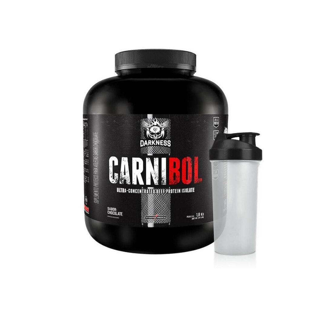 Combo Carnibol 1,8kg Chocolate Darkness + Coqueteleira
