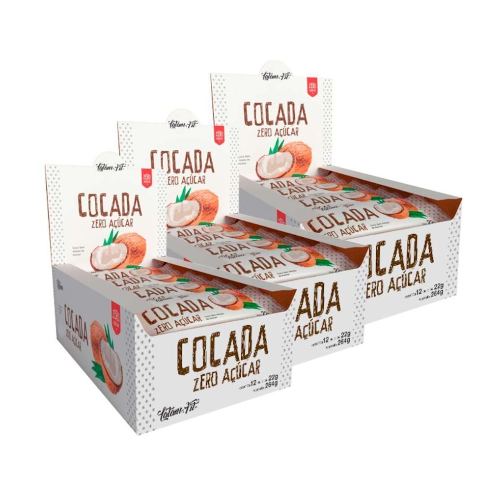 Combo Cocada Zero Cremosa Latam Fit Sem Acucar 36Unidades