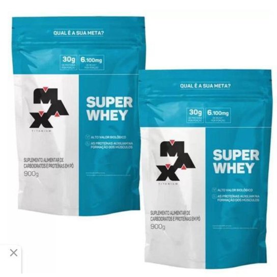 COMBO COM 2 SUPER WHEY MAX TITANIUM 900G CHOCOLATE REFIL é ruim? COMBO COM 2 SUPER WHEY MAX TITANIUM 900G CHOCOLATE REFIL é boa?