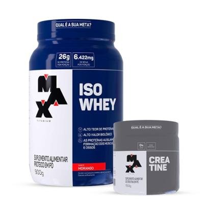Combo Iso Whey 900g e Creatina 150g Max Titanium - undefined | Netshoes