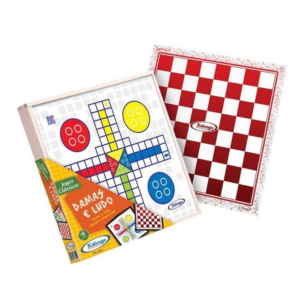 Combo Jogos Damas e Ludo - Xalingo