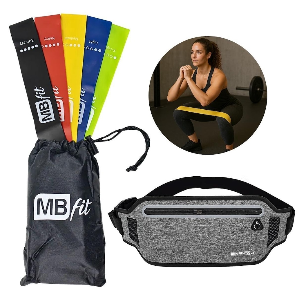Combo Pochete Slim Impermeável+ Elastico Superband Theraband