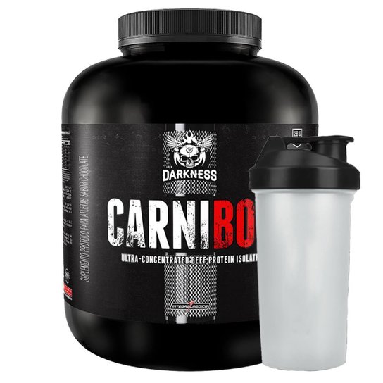 Combo Suplemento em Po Carnibol 1,8kg Chocolate Darkness + Coqueteleira Menor preço em Combo Suplemento em Po Carnibol 1,8kg Chocolate Darkness + Coqueteleira