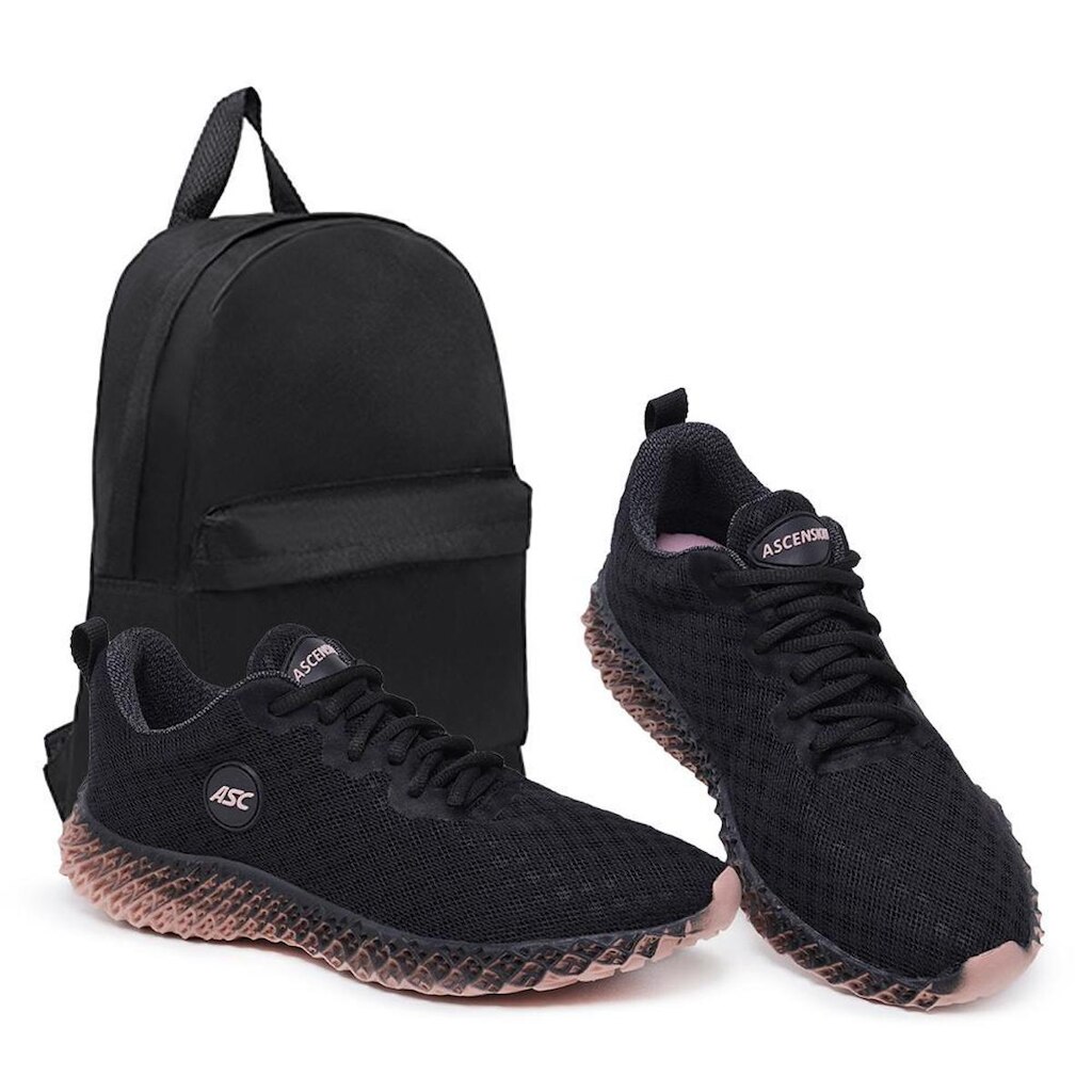 Combo Tênis Feminino Ghost 2 com Mochila – Leve, Confortável e Versátil para Caminhada, Academia