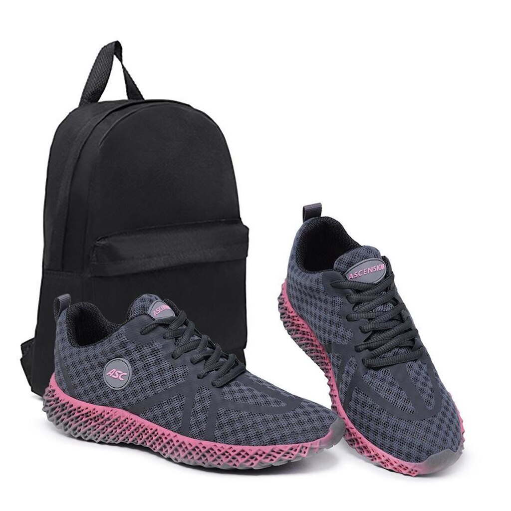Combo Tênis Feminino Super Confortável Com Mochila Ideal para Academia e Caminhada