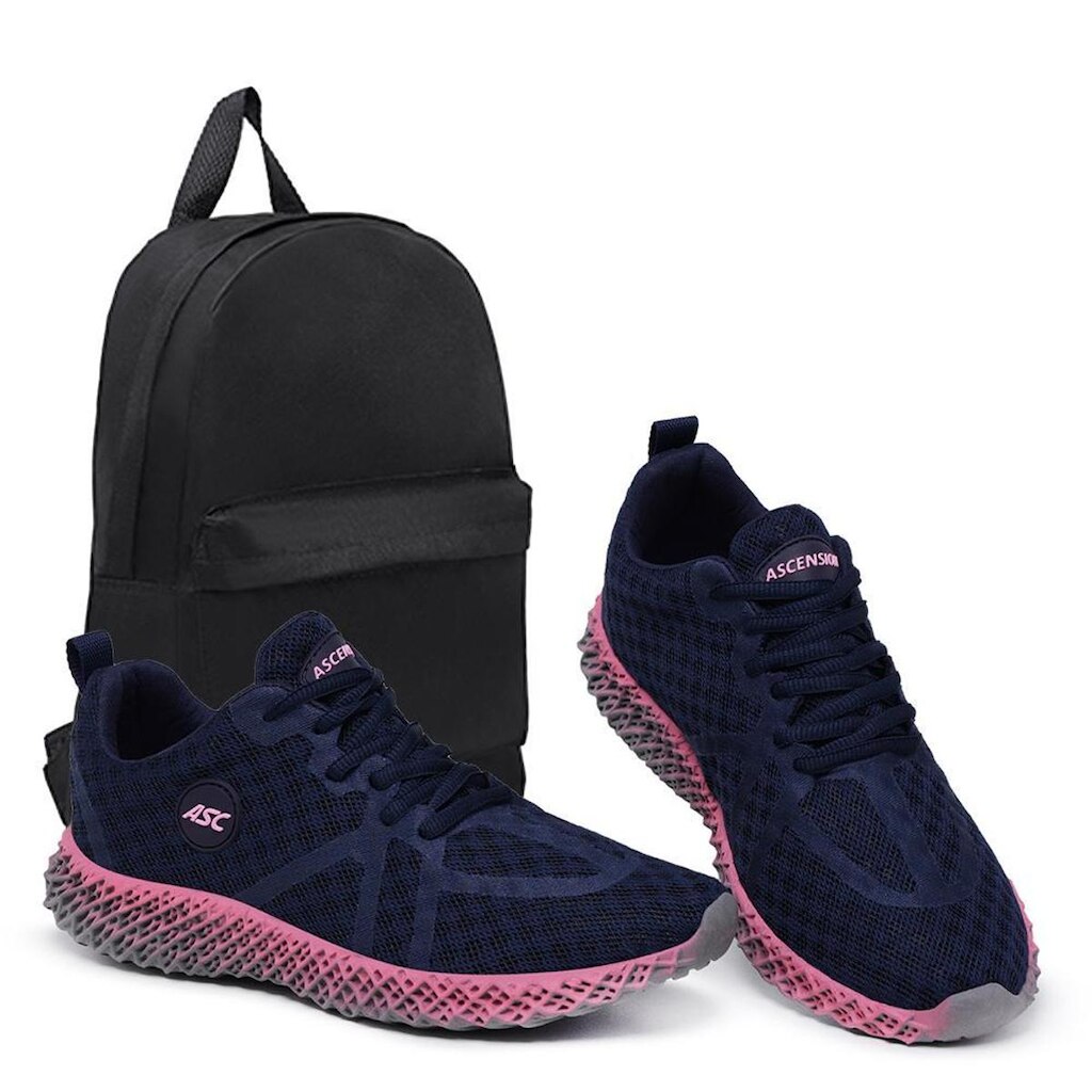 Combo Tênis Feminino Super Confortável Com Mochila Ideal para Academia e Caminhada