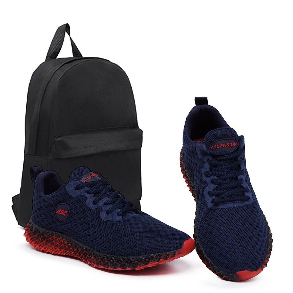 Combo Tênis Masculino Esportivo Ghost 2 com Mochila – Leve, Confortável e Versátil para Caminhada