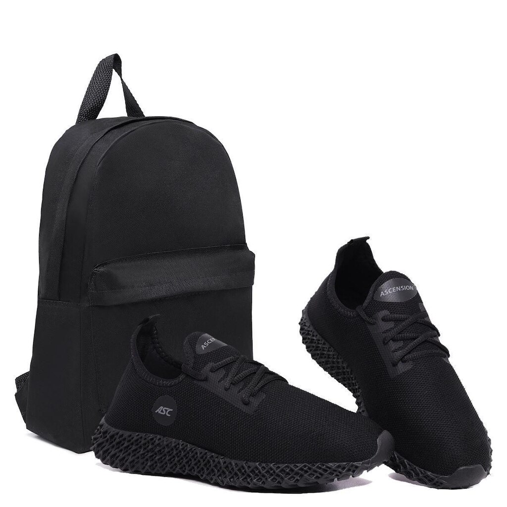 Combo Tênis Masculino Ortopédico Com Mochila Conforto e Leveza para Caminhada, Academia