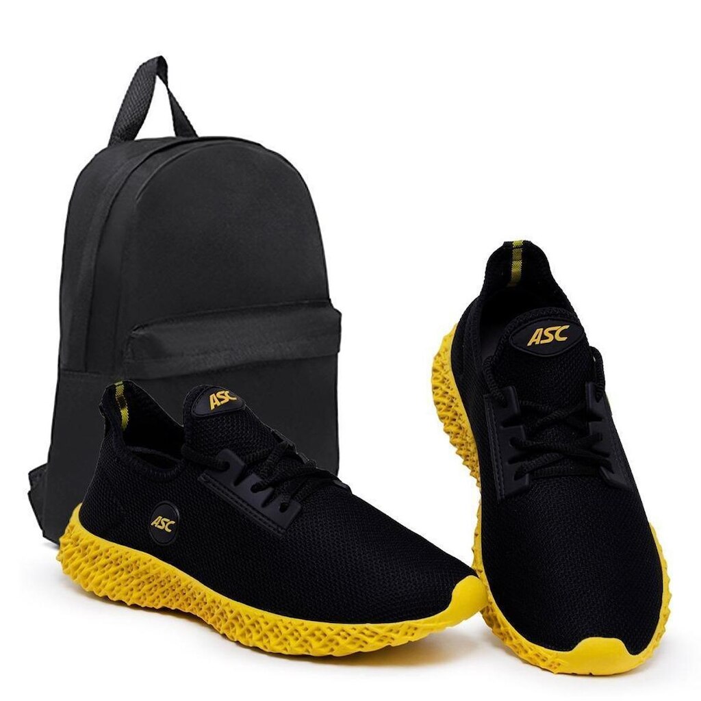 Combo Tênis Masculino Ortopédico Com Mochila Conforto e Leveza para Caminhada, Academia
