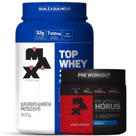 Combo Treino Hard 2: Top 3W + Performance + Hórus 150g Menor preço em Combo Treino Hard 2: Top 3W + Performance + Hórus 150g