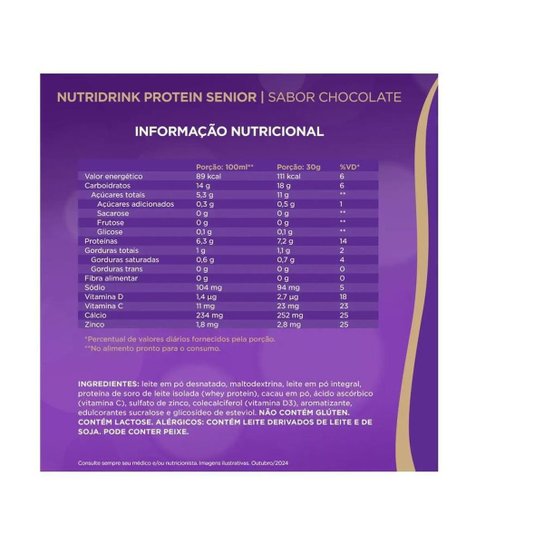Complemento Alimentar Nutridrink Protein Sênior