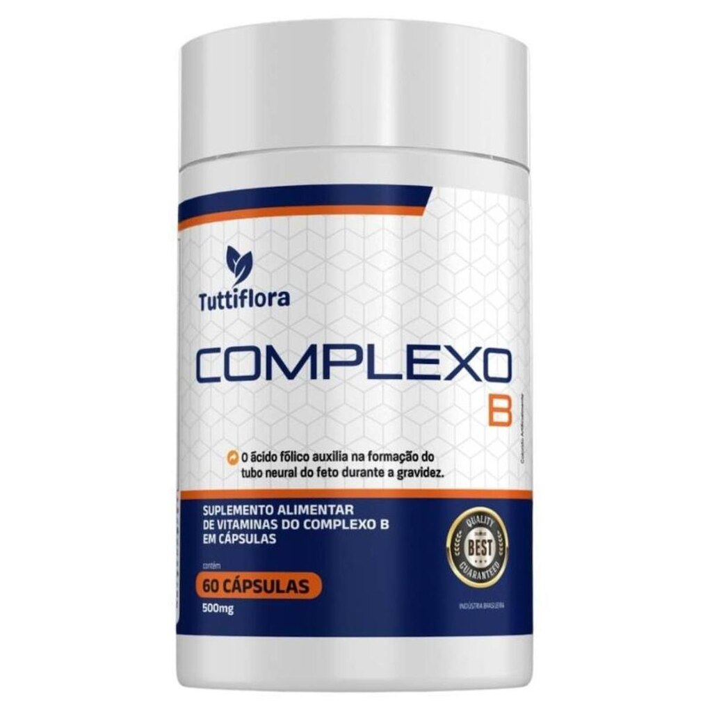 Complexo B (B1, B2, B3, B5, B6, B7, B9, B12) 60 Caps Tuttiflora