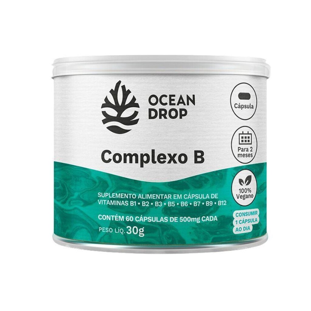 Complexo B 500mg 60 Cápsulas Ocean Drop