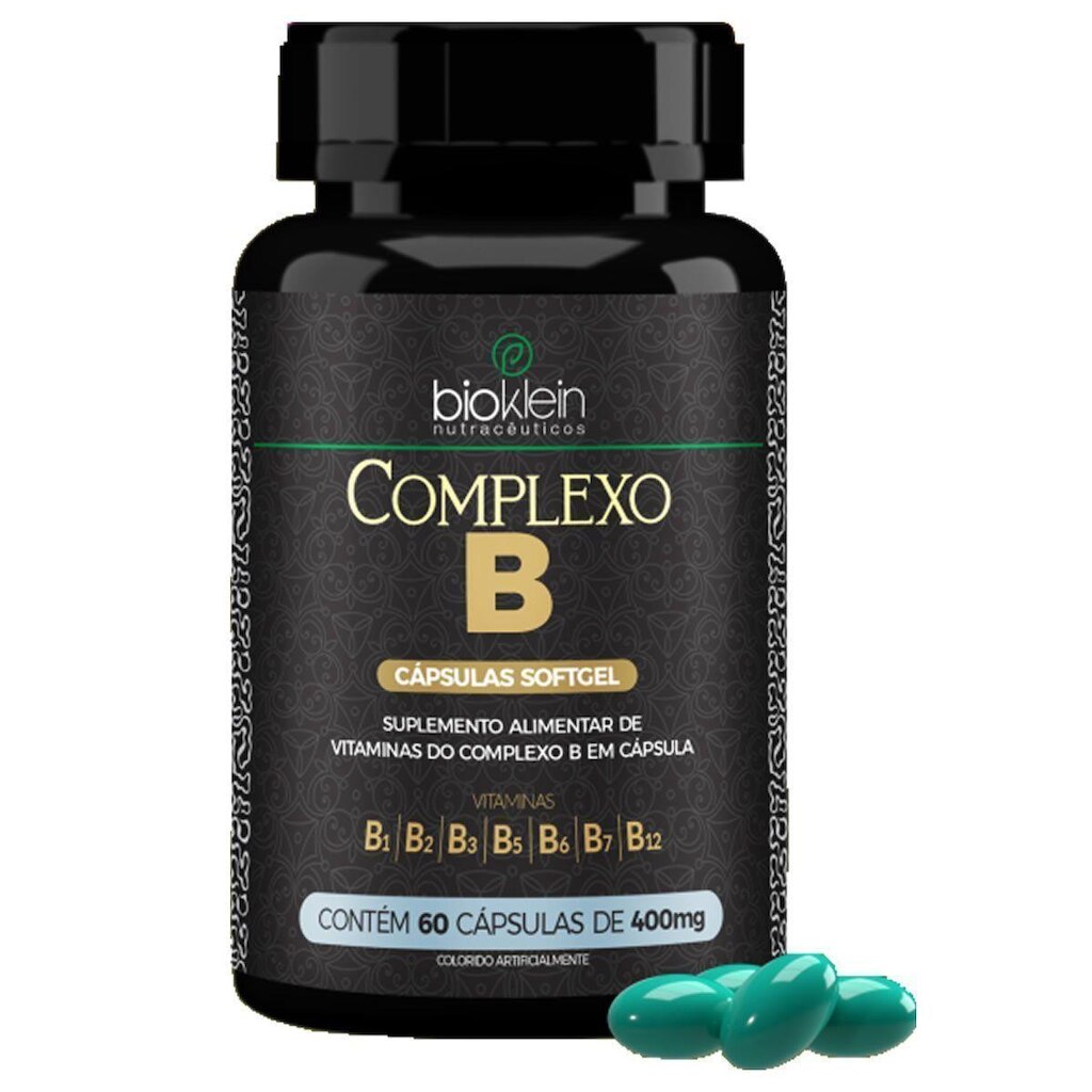 Complexo B - 60 Cápsulas Softgel  - Bioklein