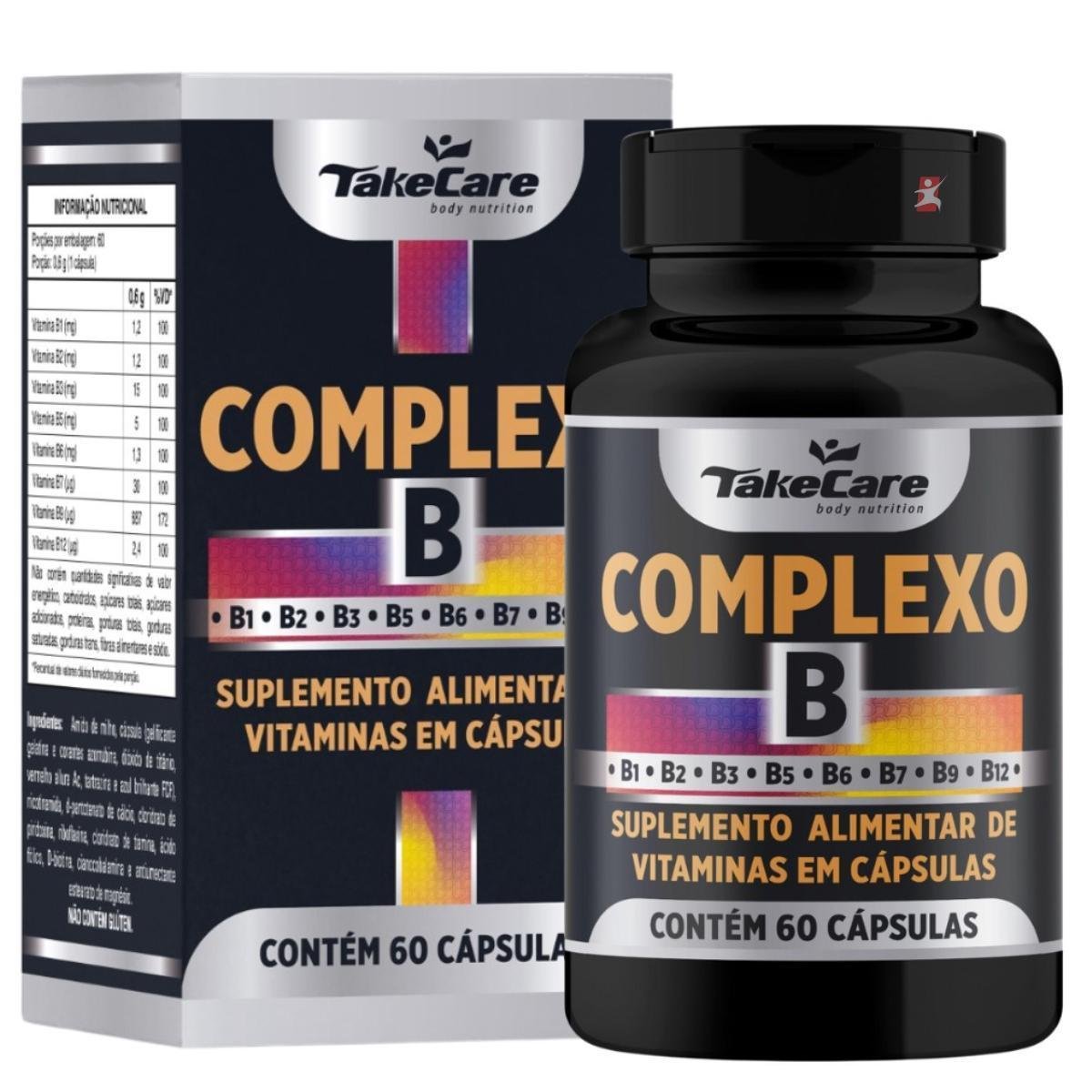 COMPLEXO B COM 8 VITAMINAS APENAS 1 CÁPSULA AO DIA 60 CÁPCULAS - TAKE CARE Menor preço em COMPLEXO B COM 8 VITAMINAS APENAS 1 CÁPSULA AO DIA 60 CÁPCULAS - TAKE CARE