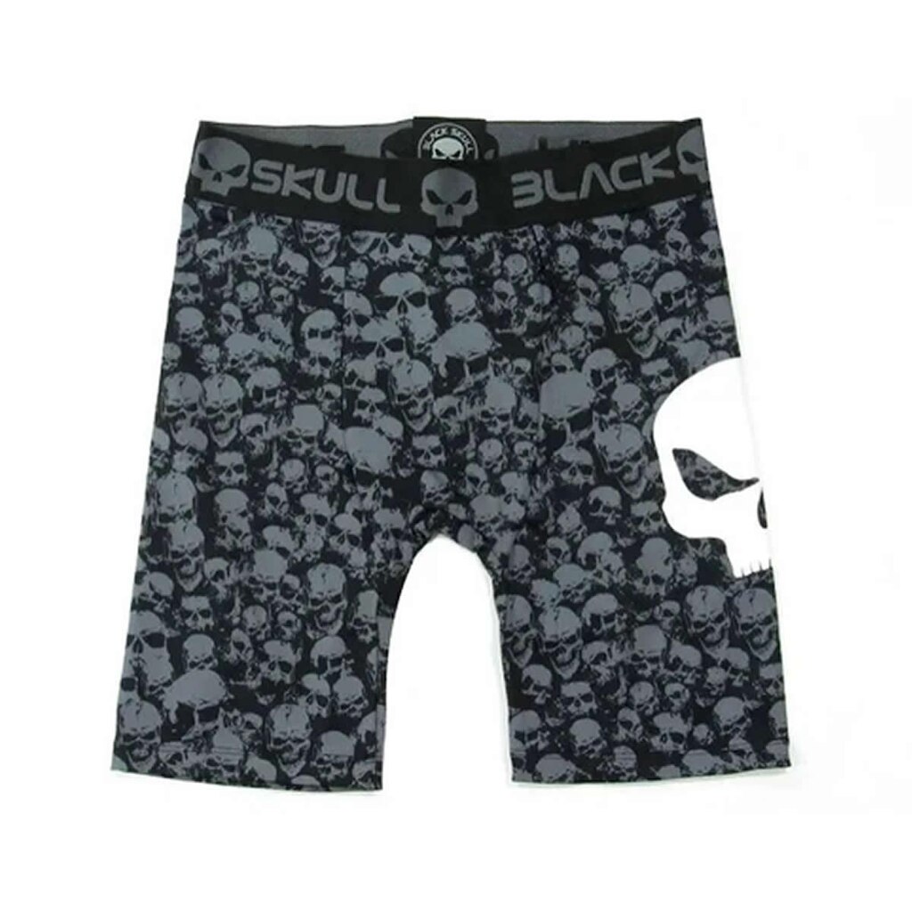 COMPRESSION SHORTS MAN SKULL PRETO - BLACK SKULL - CLOTHING (M)